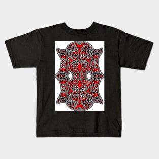 batik gorga batak motif 7 Kids T-Shirt